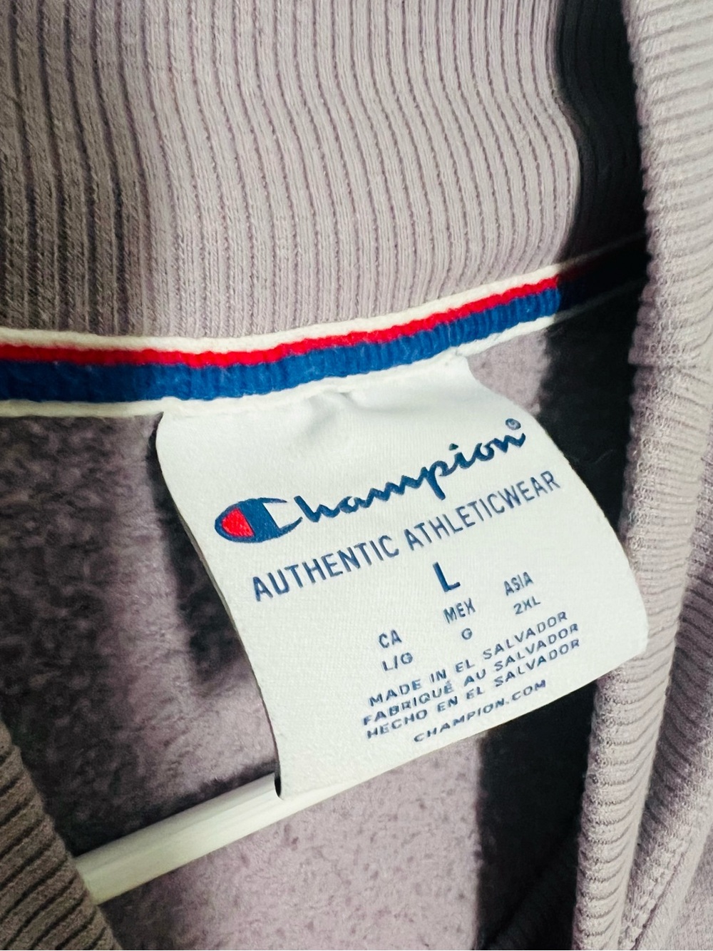 Champion Lavender Mockneck Sweatshirt - Women's Light Purple - Picture 3 of 8